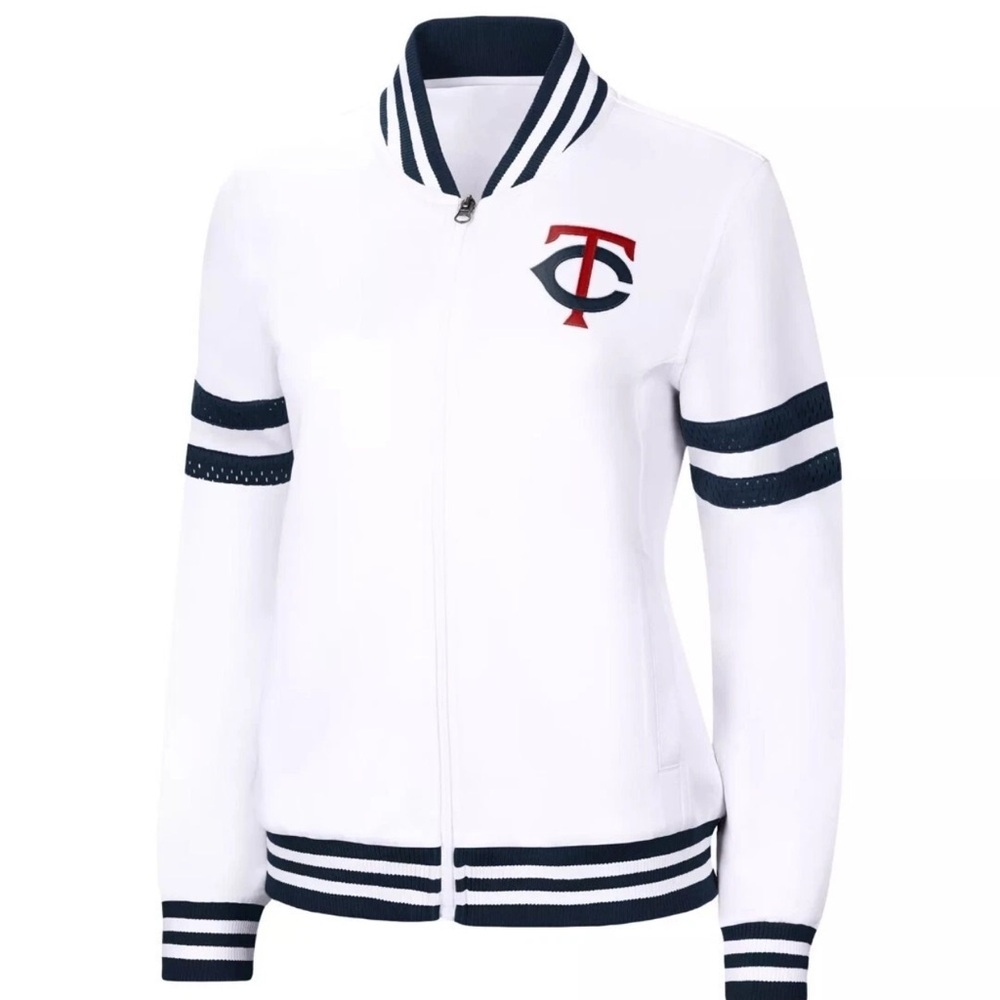 NWT G-III 4Her by Carl Banks Women's Minnesota Twins full-zip track jacket